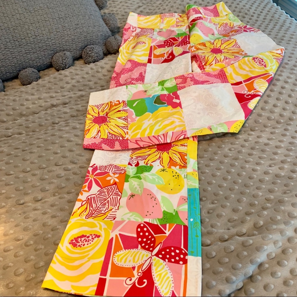 Lilly Pulitzer Patchwork Print Pants - image 4